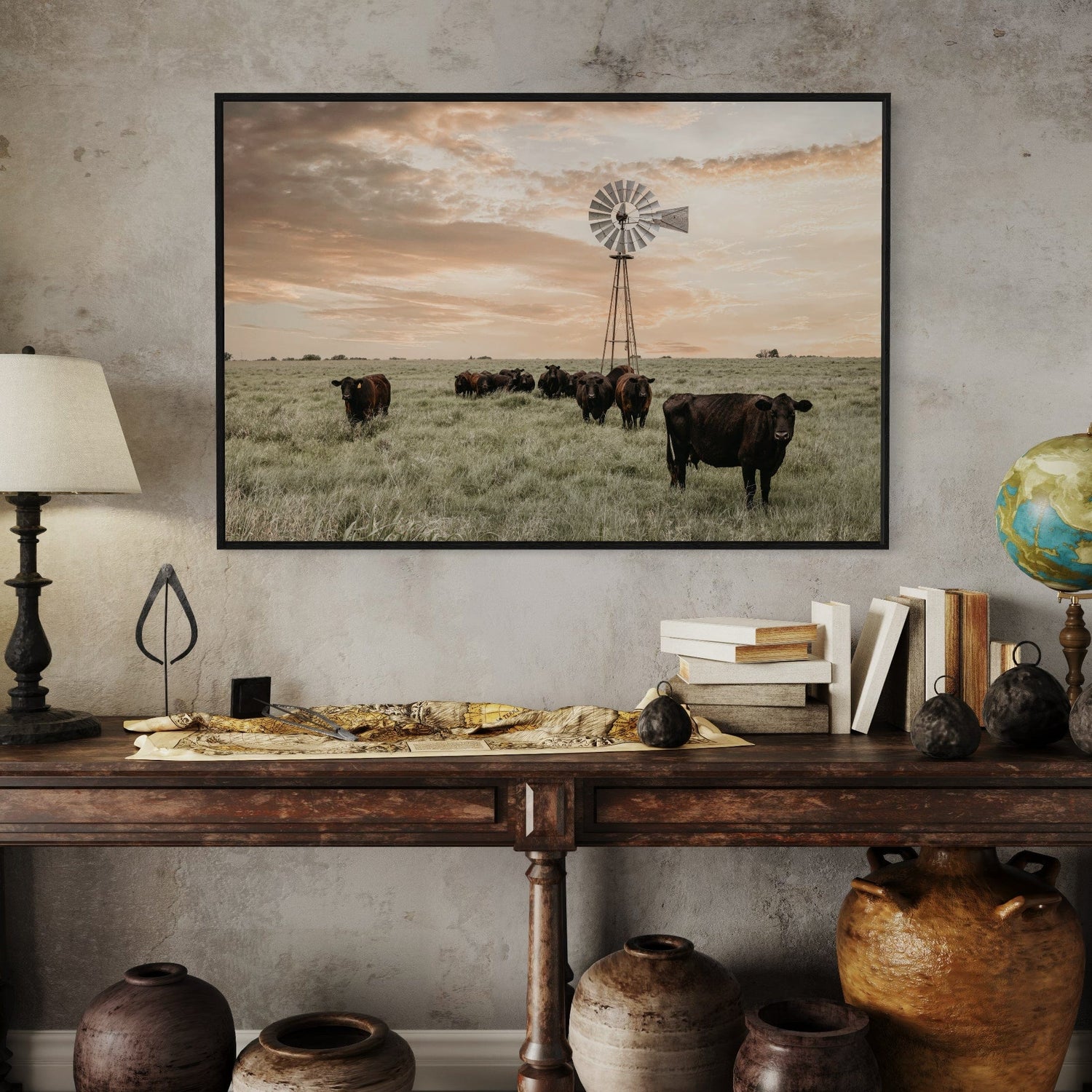 Rustic Windmill Canvas Art Prints