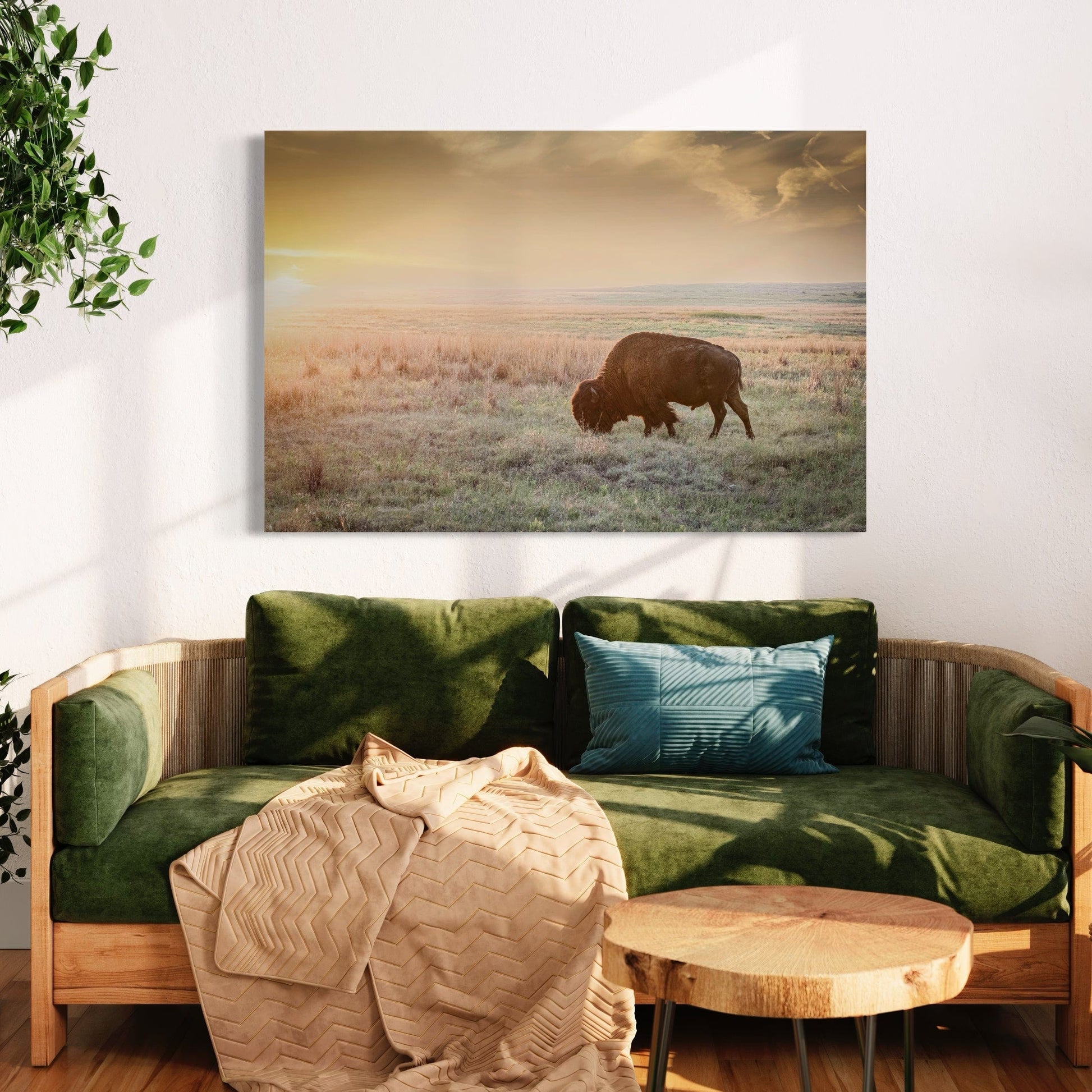 American Bison Canvas Print Wall Art Teri James Photography