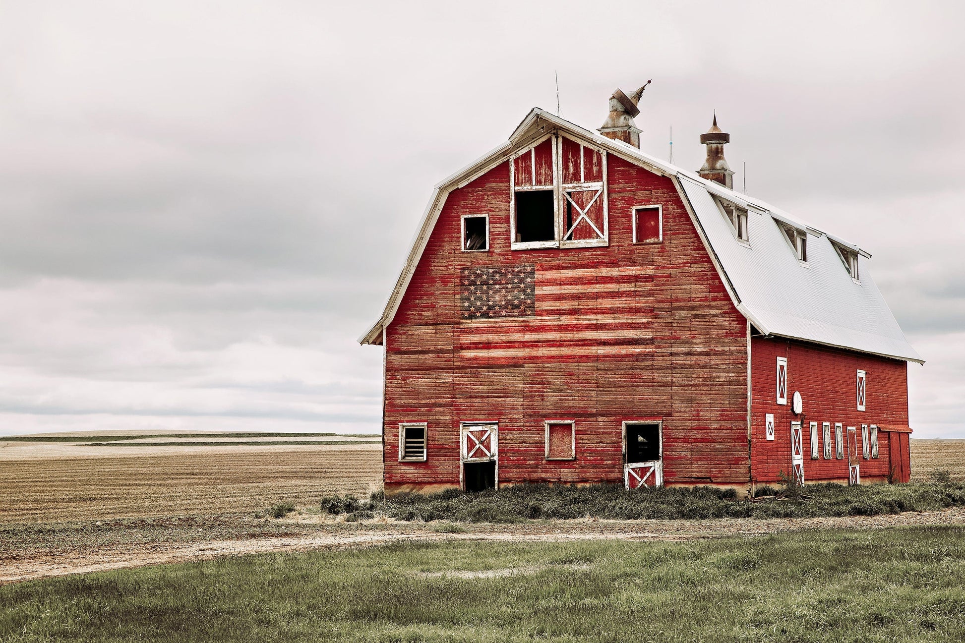 American Flag Wall Art Paper Photo Print / 12 x 18 Inches Wall Art Teri James Photography