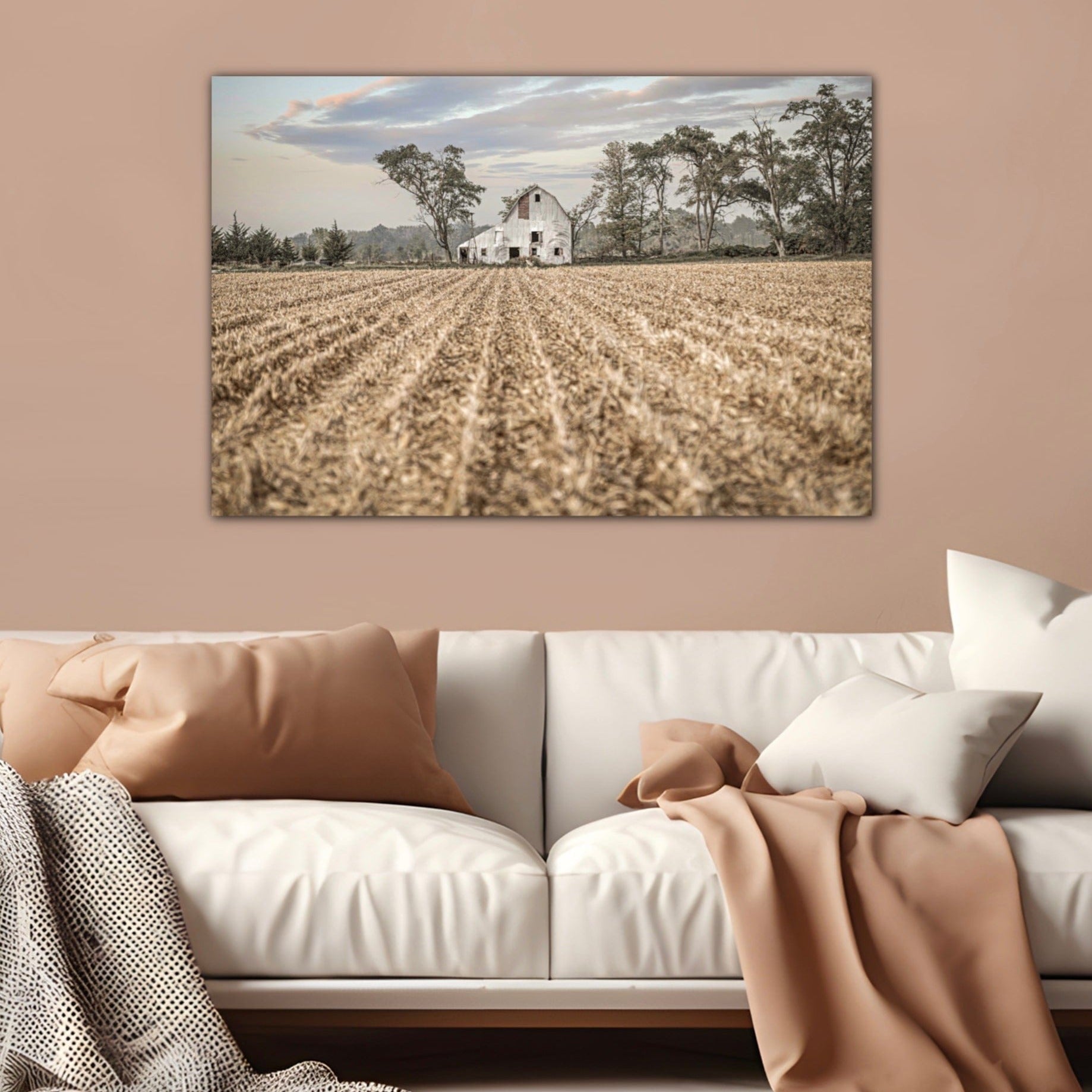 Barn Art Print - Nebraska Cornfield Wall Art Teri James Photography