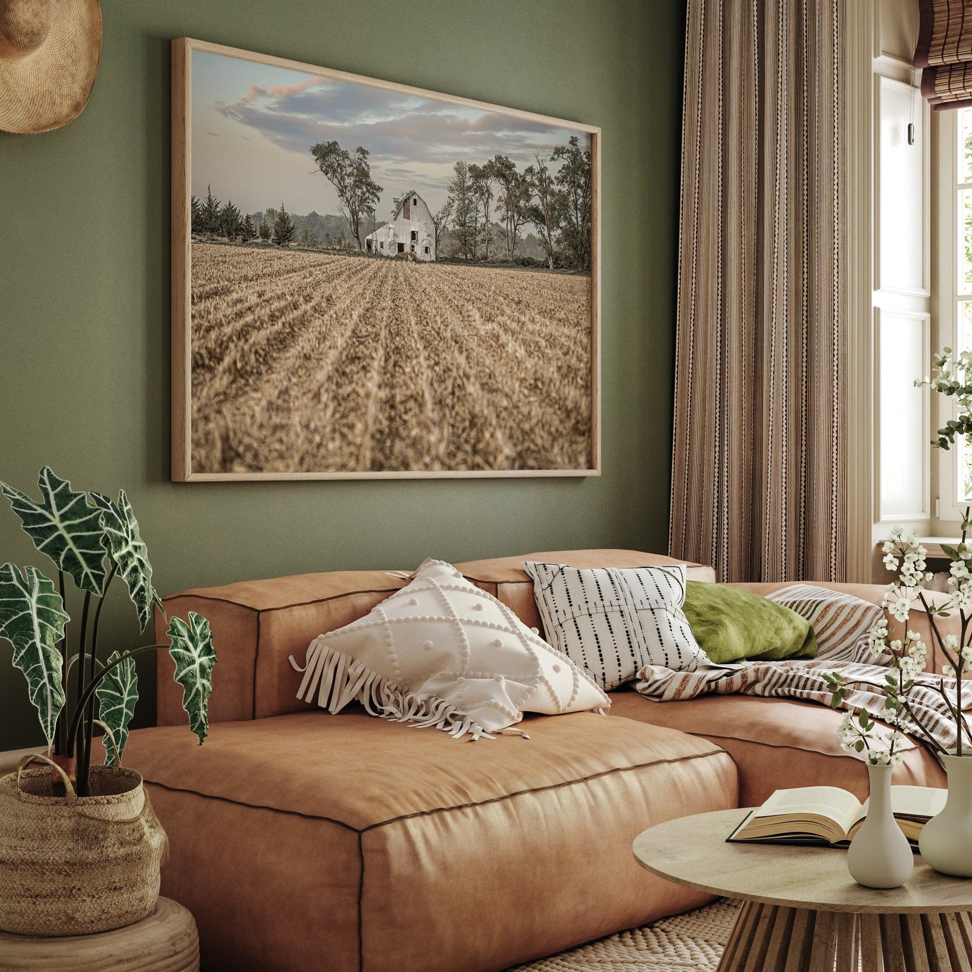 Barn Art Print - Nebraska Cornfield Wall Art Teri James Photography