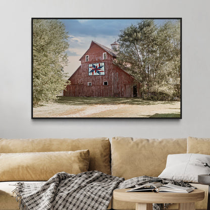 Barn Quilt Wall Art - Old Red Barn Wall Art Teri James Photography