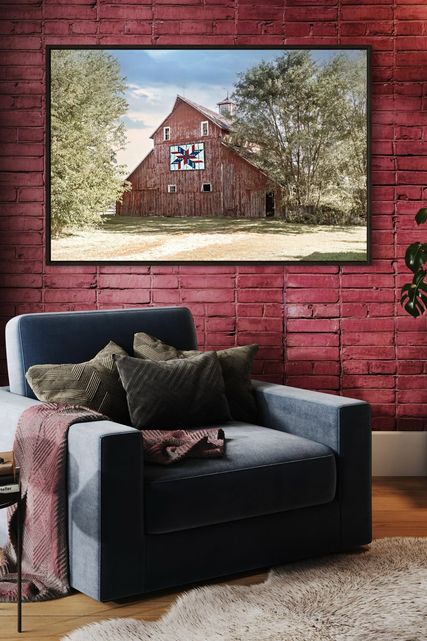 Barn Quilt Wall Art - Old Red Barn Wall Art Teri James Photography