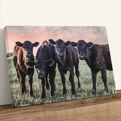 Black Angus Nursery Decor Canvas-Unframed / 12 x 18 Inches Wall Art Teri James Photography