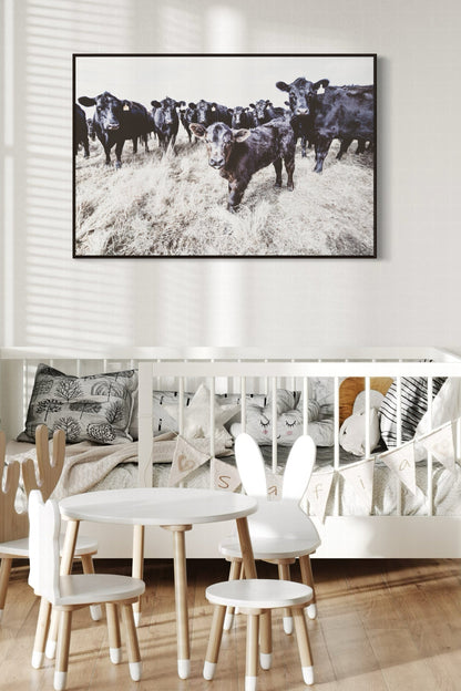 Black Angus Western Nursery Wall Art Wall Art Teri James Photography