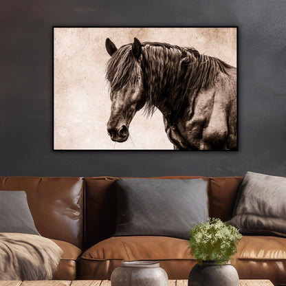 Black Horse Canvas Wall Art Wall Art Teri James Photography