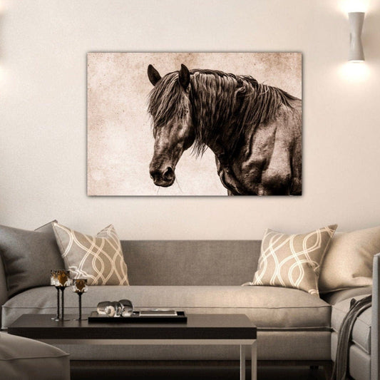 Black Horse Canvas Wall Art Wall Art Teri James Photography