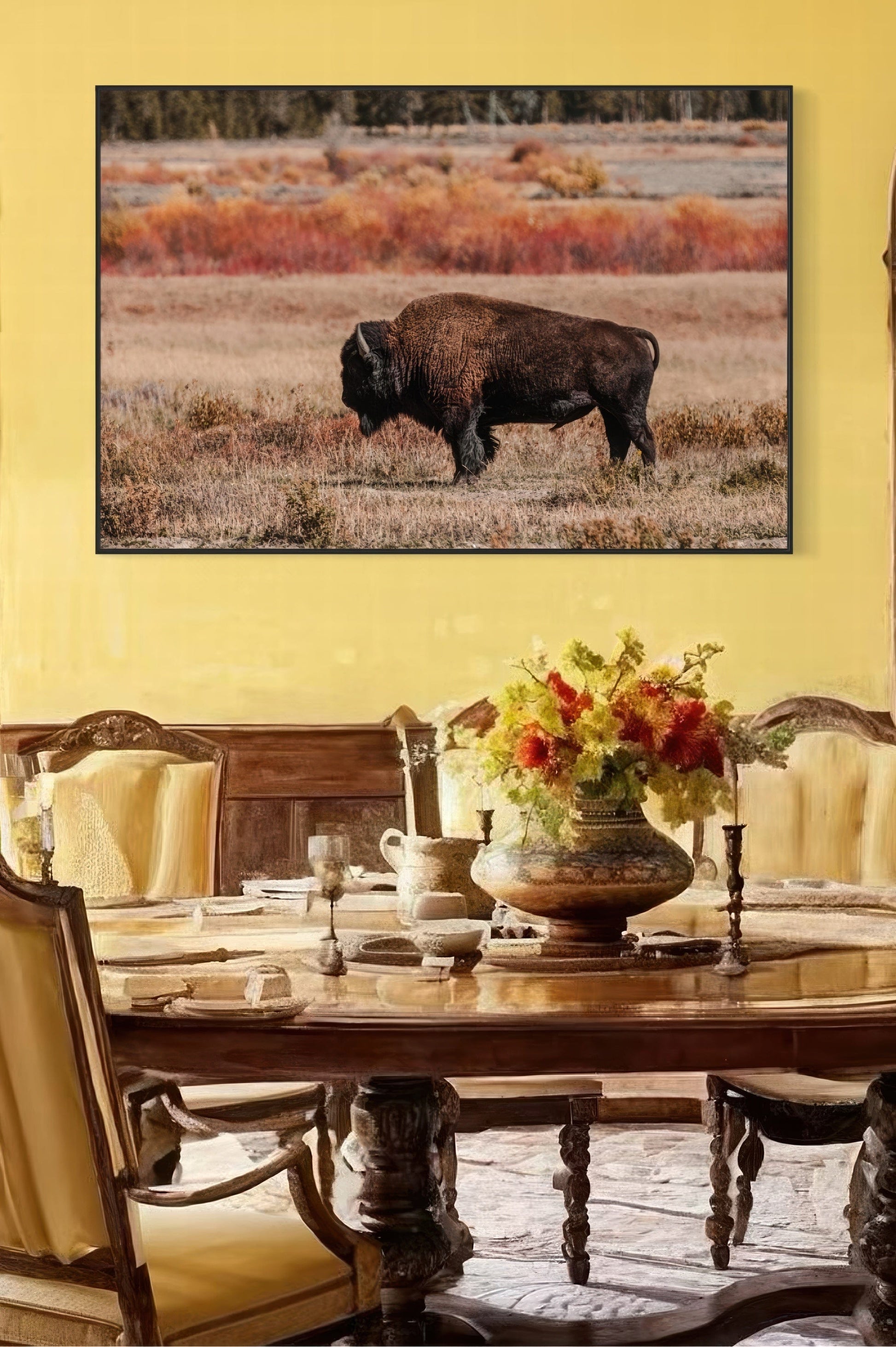 Buffalo Wall Decor - Yellowstone Bison Wall Art Teri James Photography