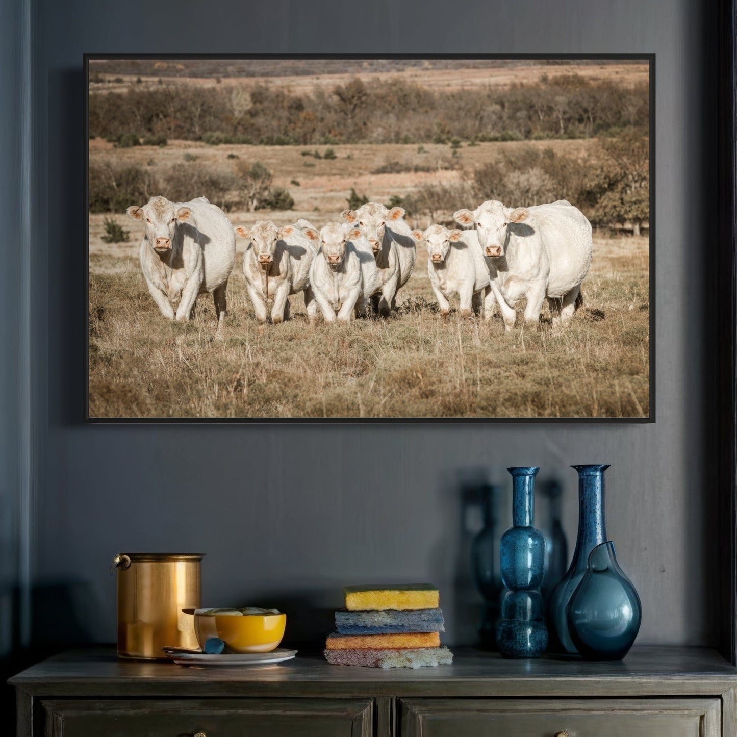 Charolais Cattle Canvas Print Wall Art Teri James Photography