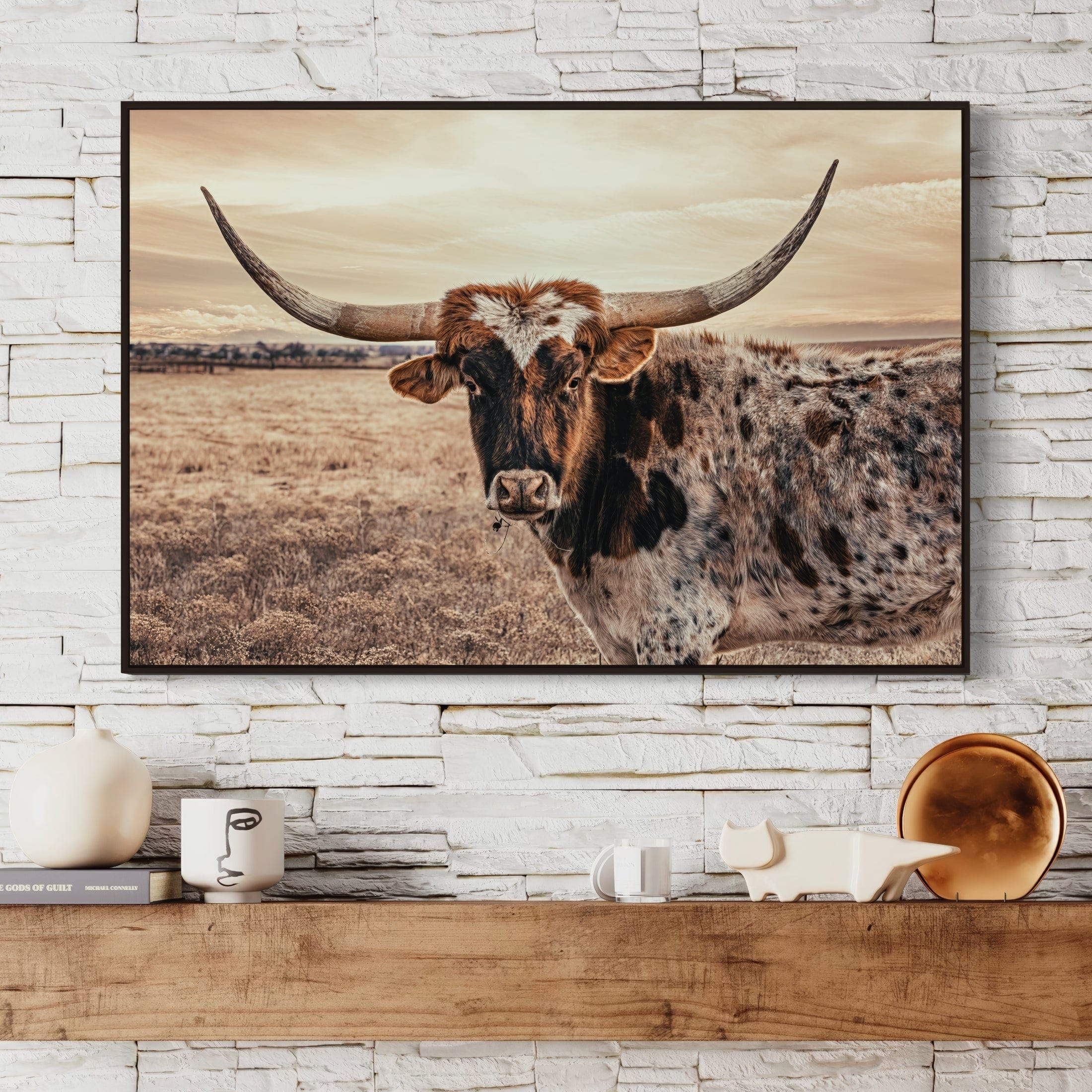 Captivating Longhorn Canvas Wall Decor: A Guide to Western Elegance