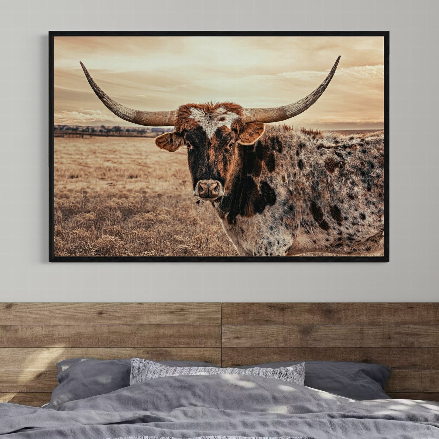 Cow Decor Texas Longhorn Canvas Wall Art Teri James Photography