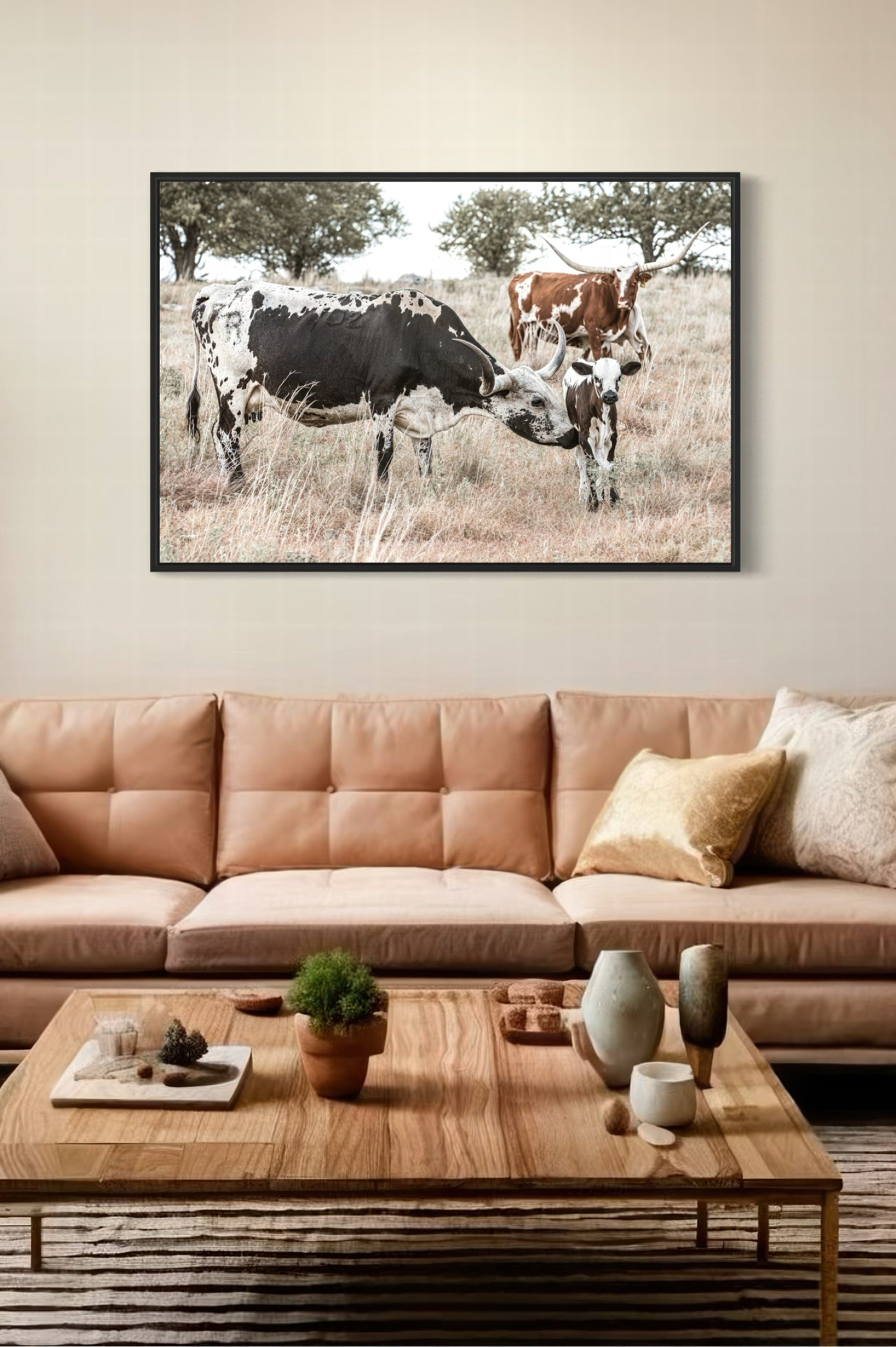 Cowboy Nursery Decor Wall Art - Longhorn Cattle Wall Art Teri James Photography