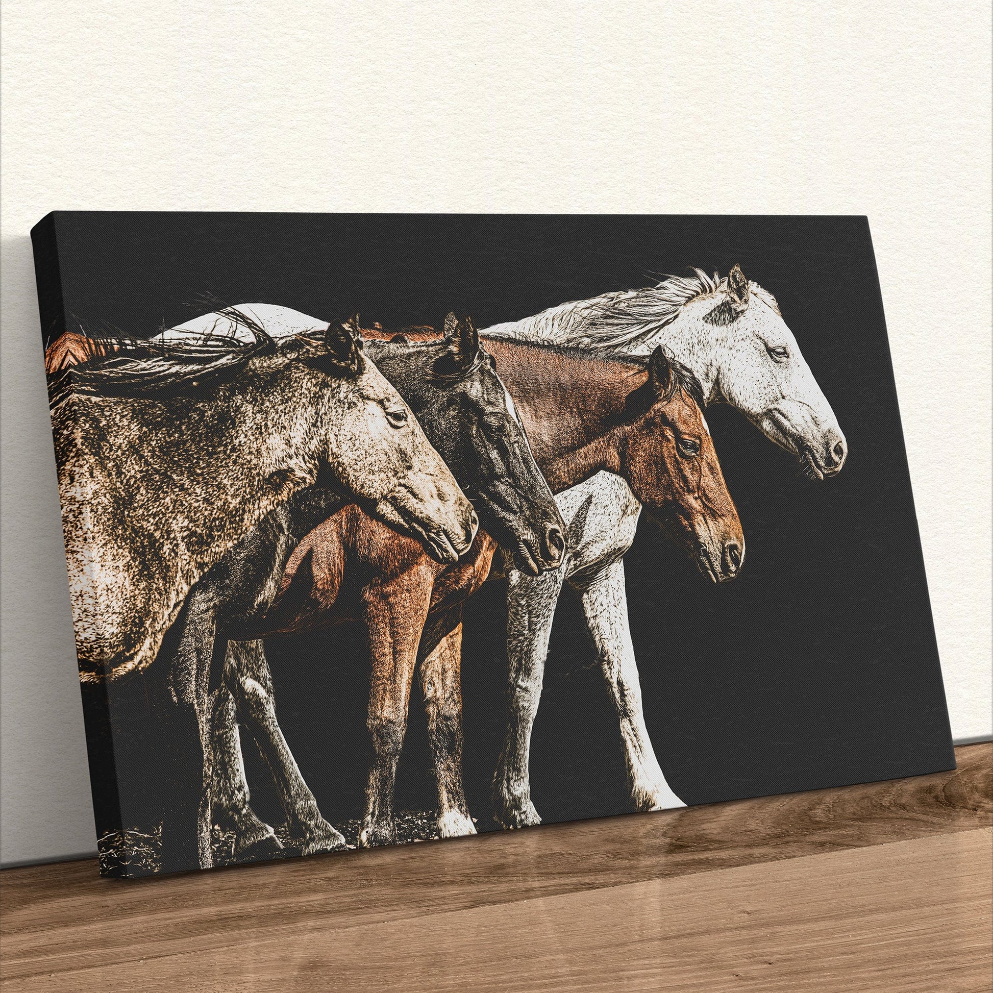 Dramatic Horse Wall Art Canvas-Unframed / 12 x 18 Inches Wall Art Teri James Photography