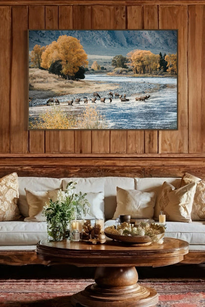 Elk in Paradise Valley Print Wall Art Teri James Photography