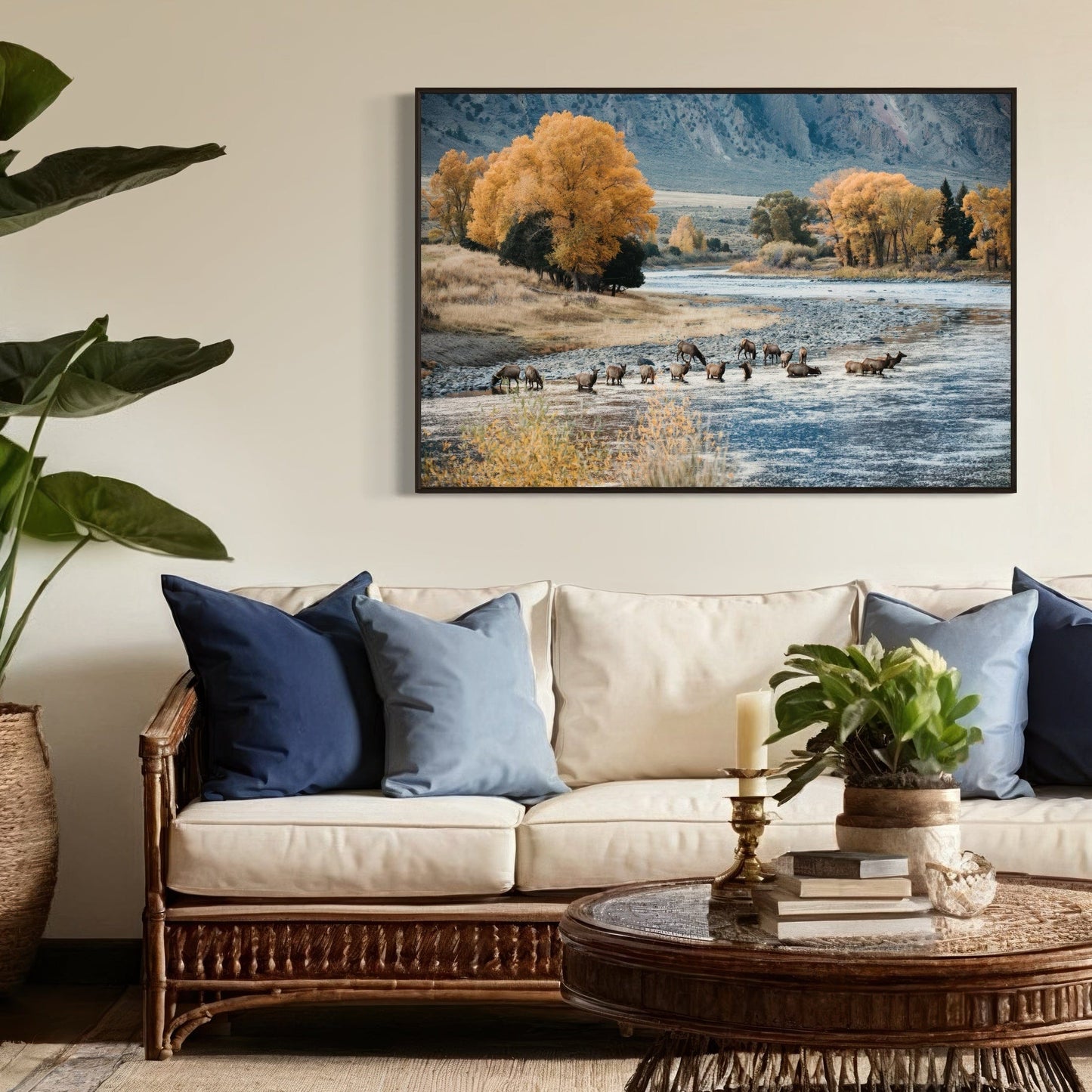 Elk in Paradise Valley Print Wall Art Teri James Photography