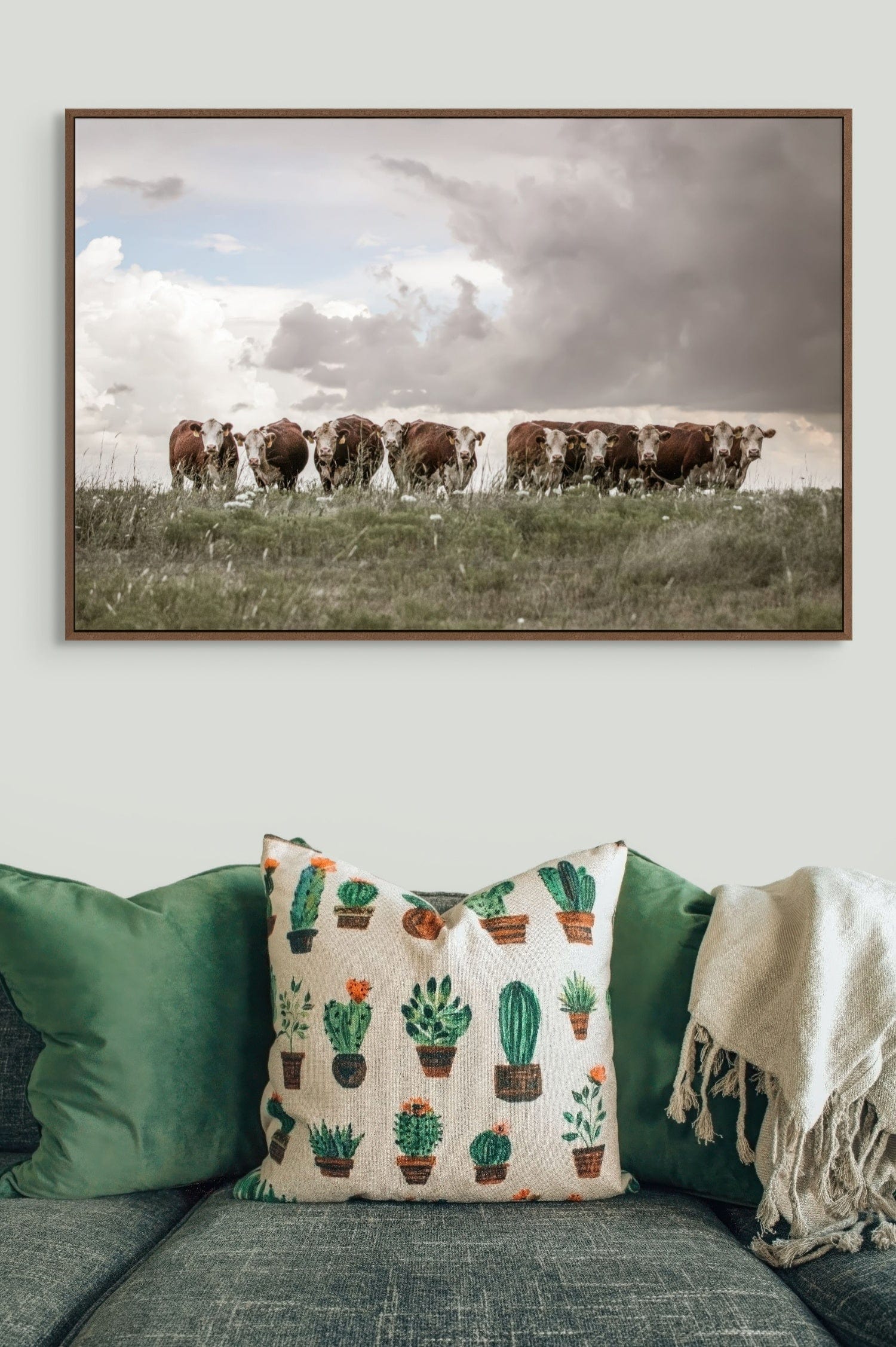 Hereford Cows Canvas Print Wall Art Teri James Photography