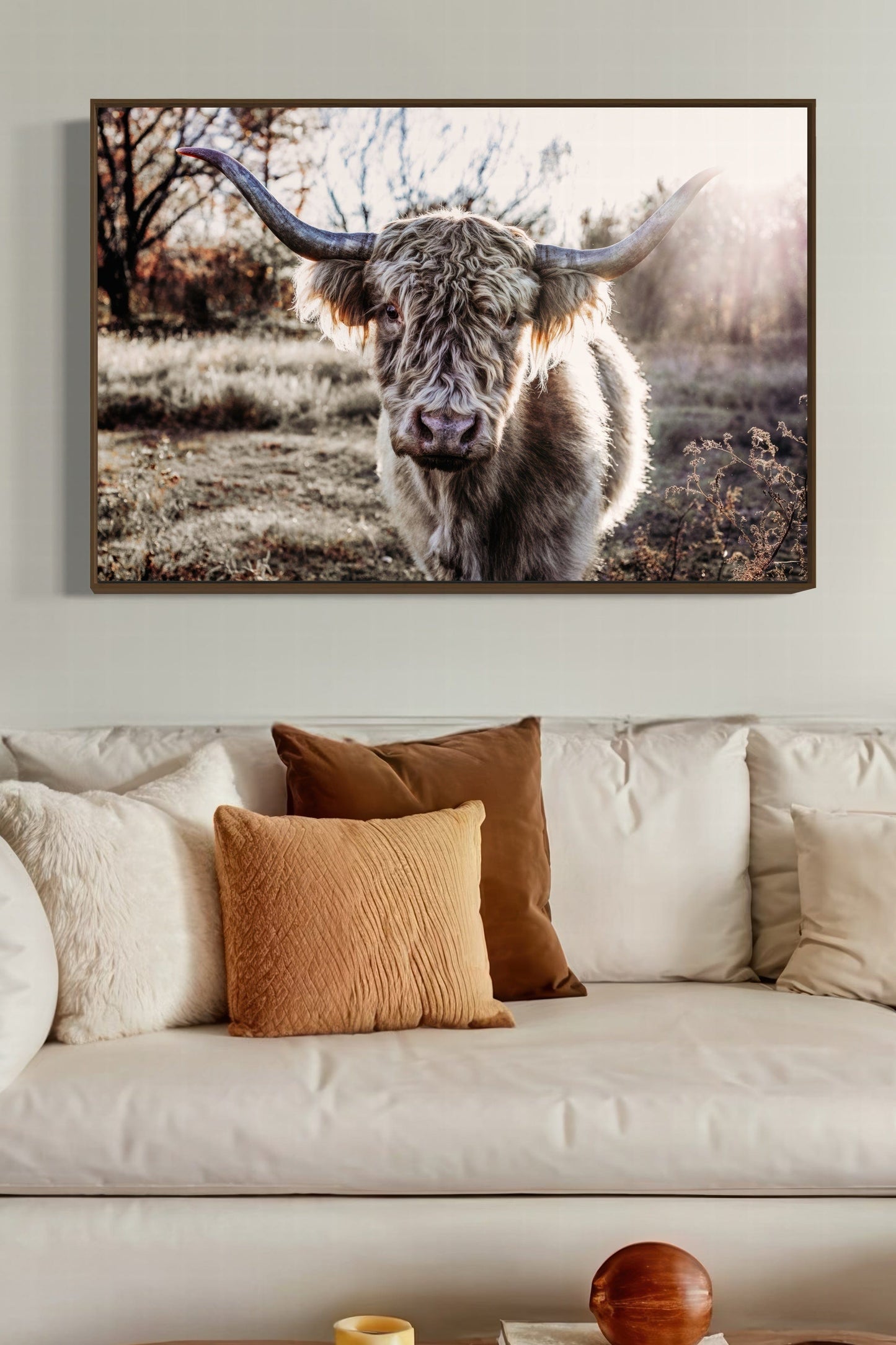 Highland Cow on Canvas Print Wall Art Teri James Photography