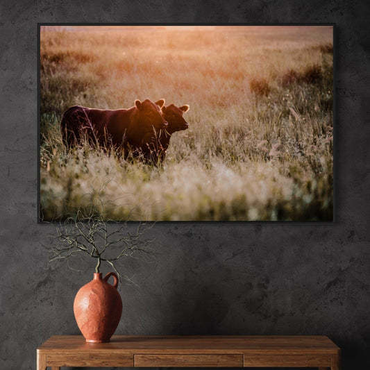 Large Black Angus Wall Art Canvas Wall Art Teri James Photography