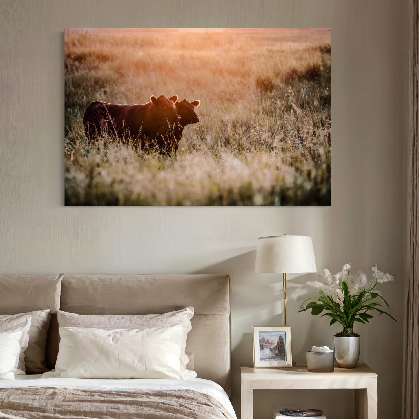 Large Black Angus Wall Art Canvas Wall Art Teri James Photography