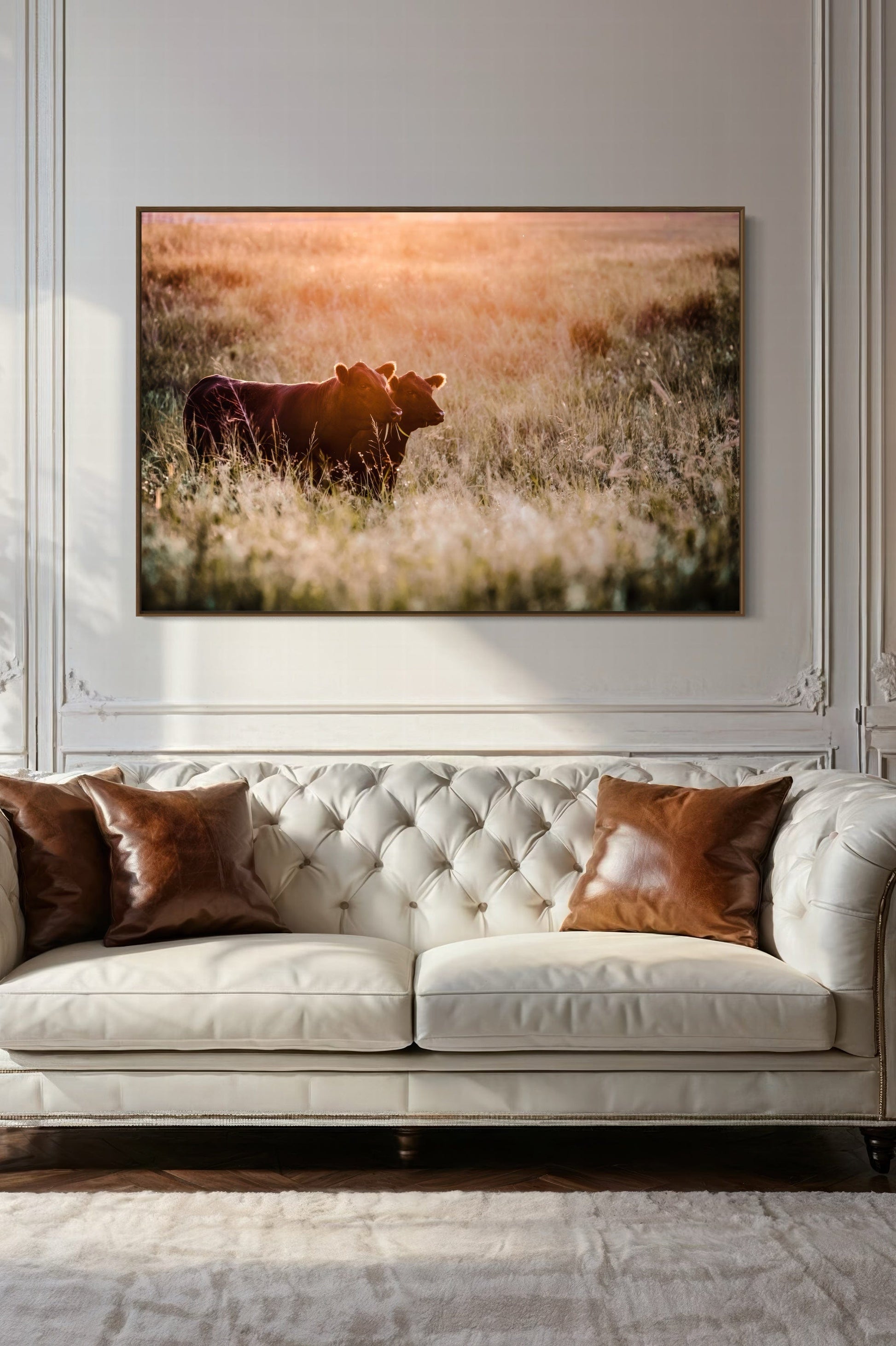 Large Black Angus Wall Art Canvas Wall Art Teri James Photography