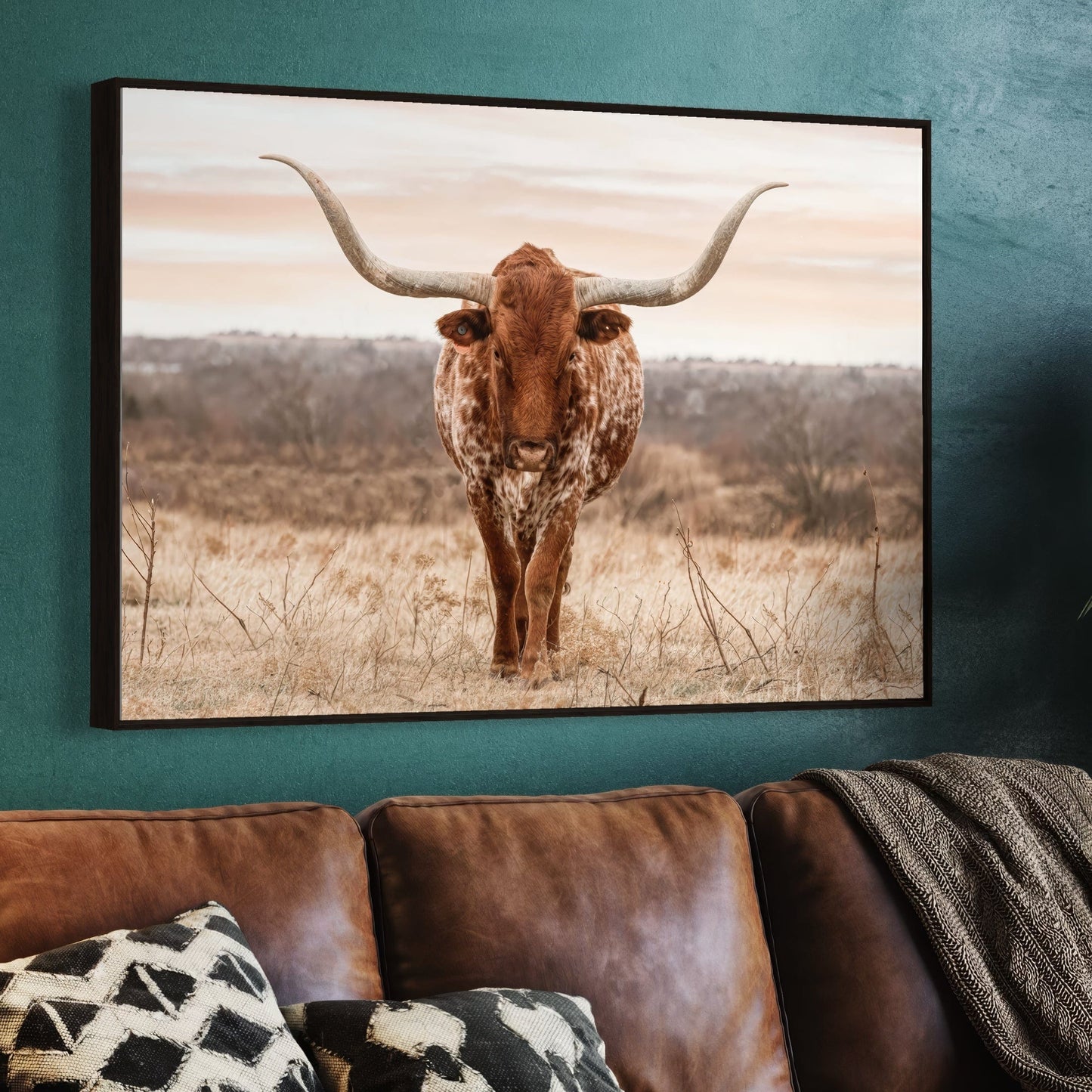 Large Texas Longhorn Wall Art Wall Art Teri James Photography