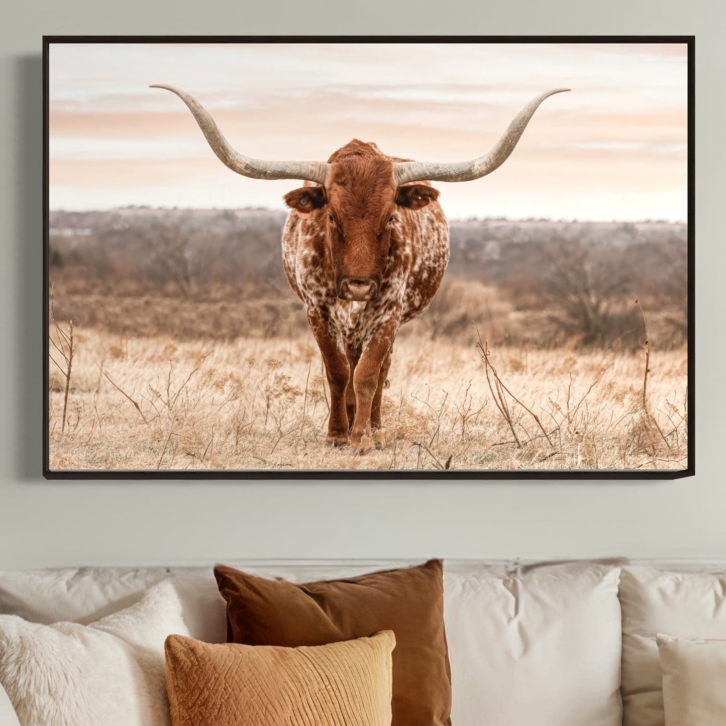 Large Texas Longhorn Wall Art Wall Art Teri James Photography