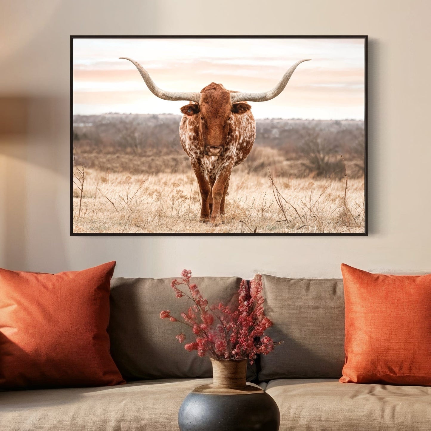 Large Texas Longhorn Wall Art Wall Art Teri James Photography