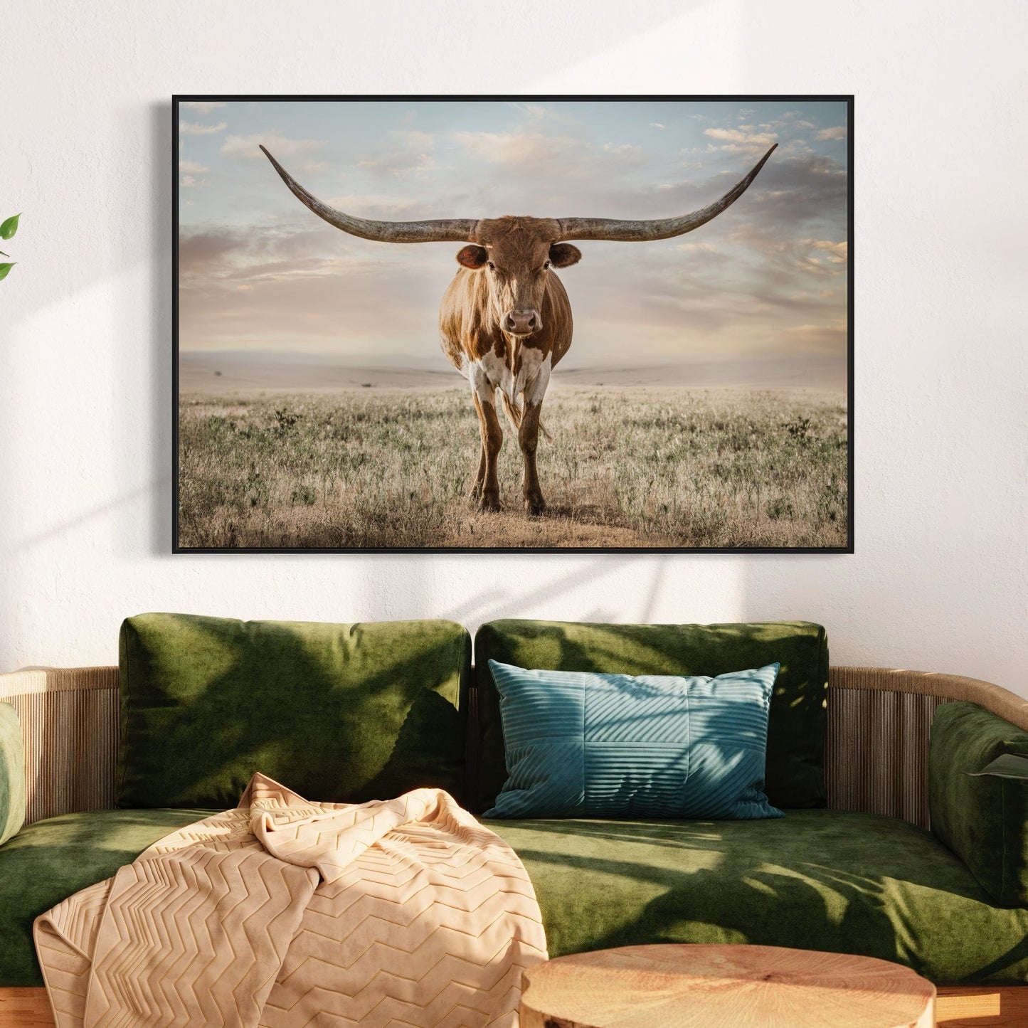 Longhorn Artwork Canvas Print Wall Art Teri James Photography