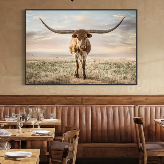 Longhorn Artwork Canvas Print Wall Art Teri James Photography