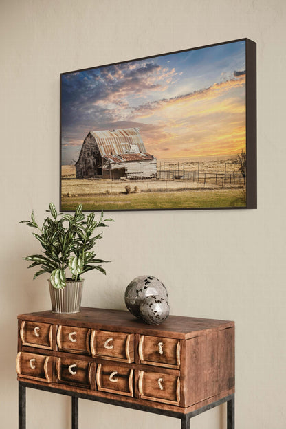 Old Oklahoma Barn Canvas Wall Art Teri James Photography