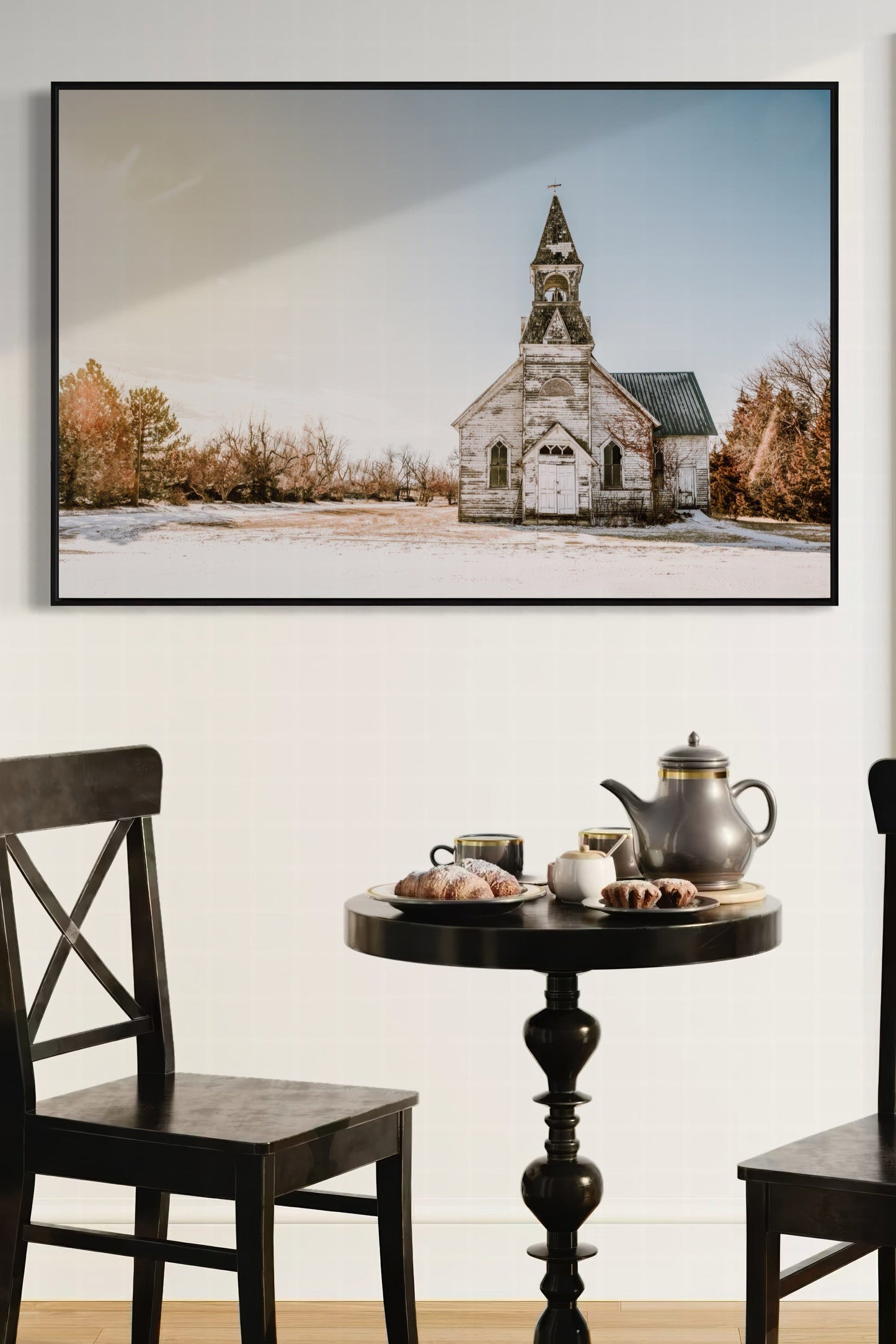 Old White Church Canvas Print Wall Art Teri James Photography