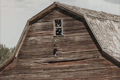 Old Wooden Barn Rustic Wall Art - Old Barn Canvas Print