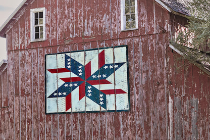 Barn Quilt Wall Art - Old Red Barn