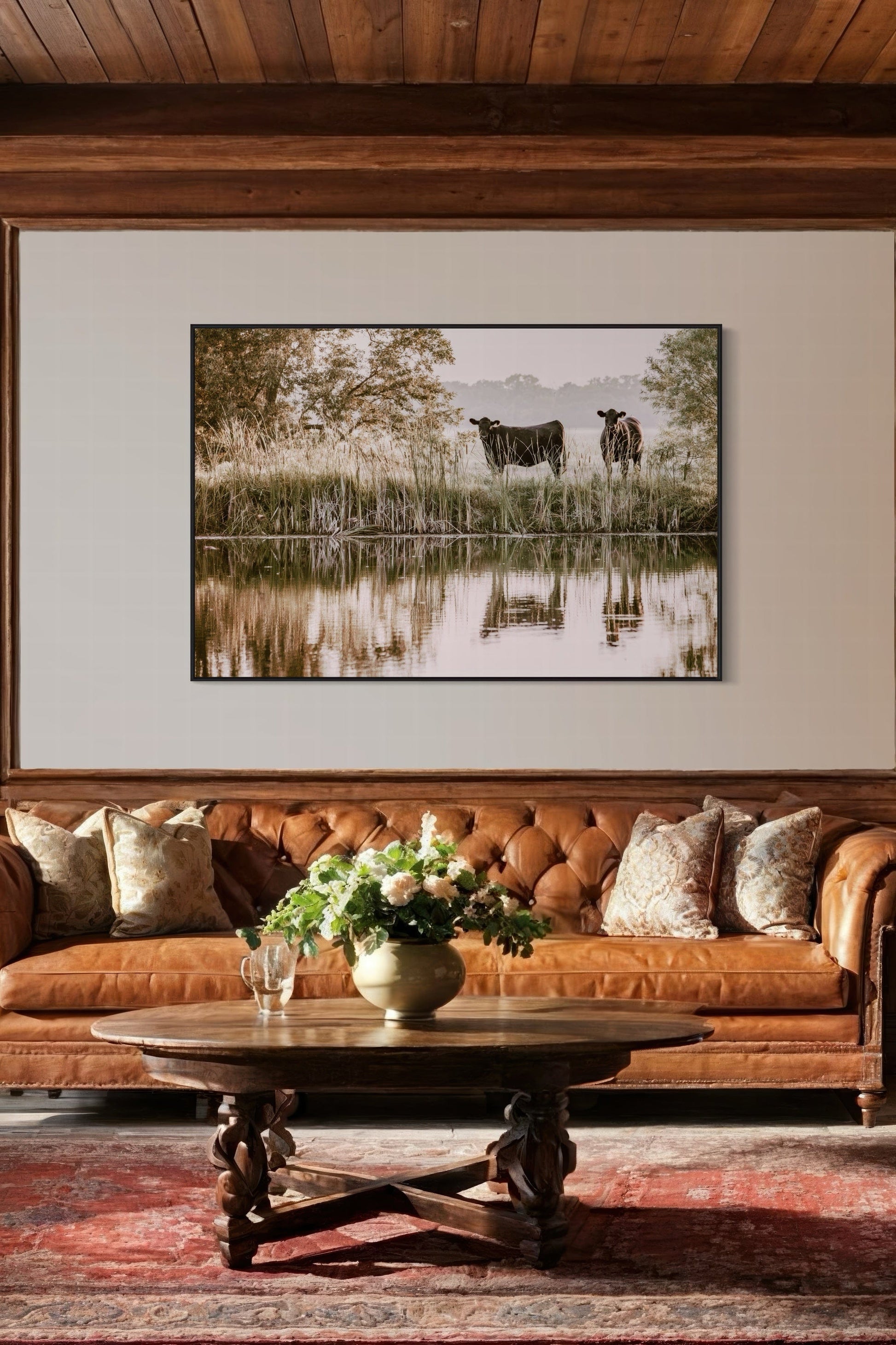 Ranch Style Wall Decor - Angus Cattle Wall Art Teri James Photography