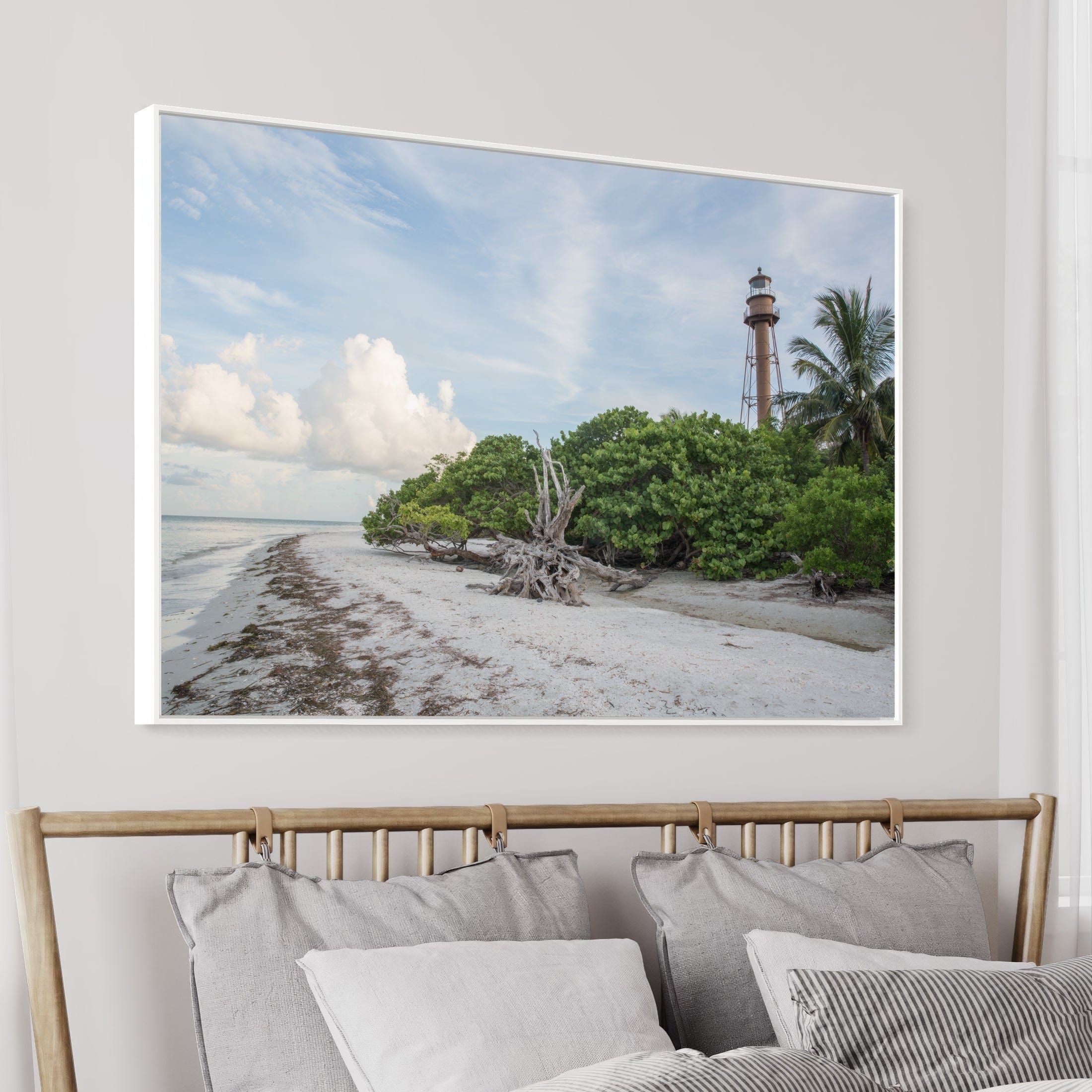 Sanibel Beach outlet 12 x 36 Original Oil Painting Print on Canvas