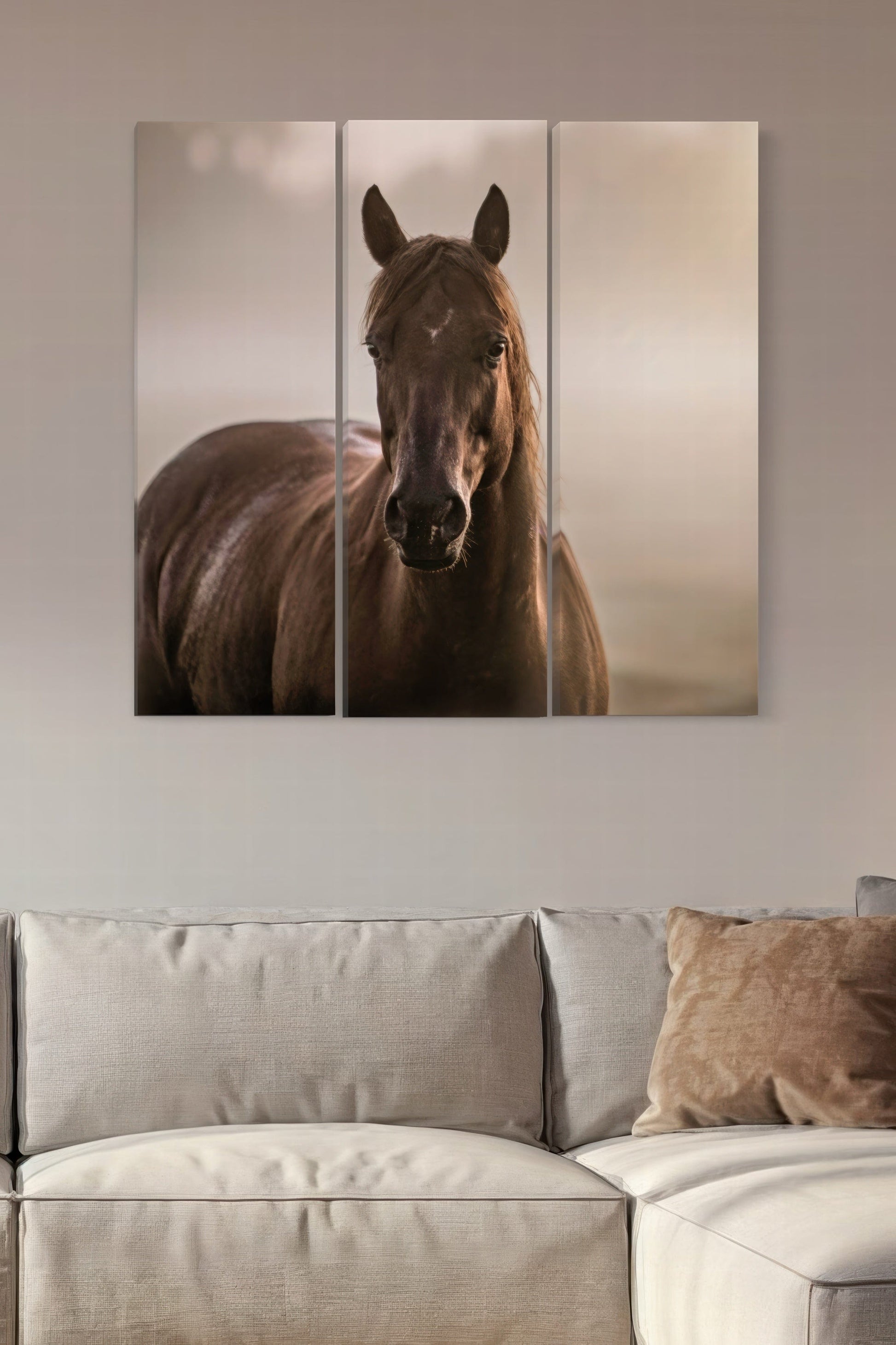 Square Horse Triptych Canvas Wall Art Teri James Photography