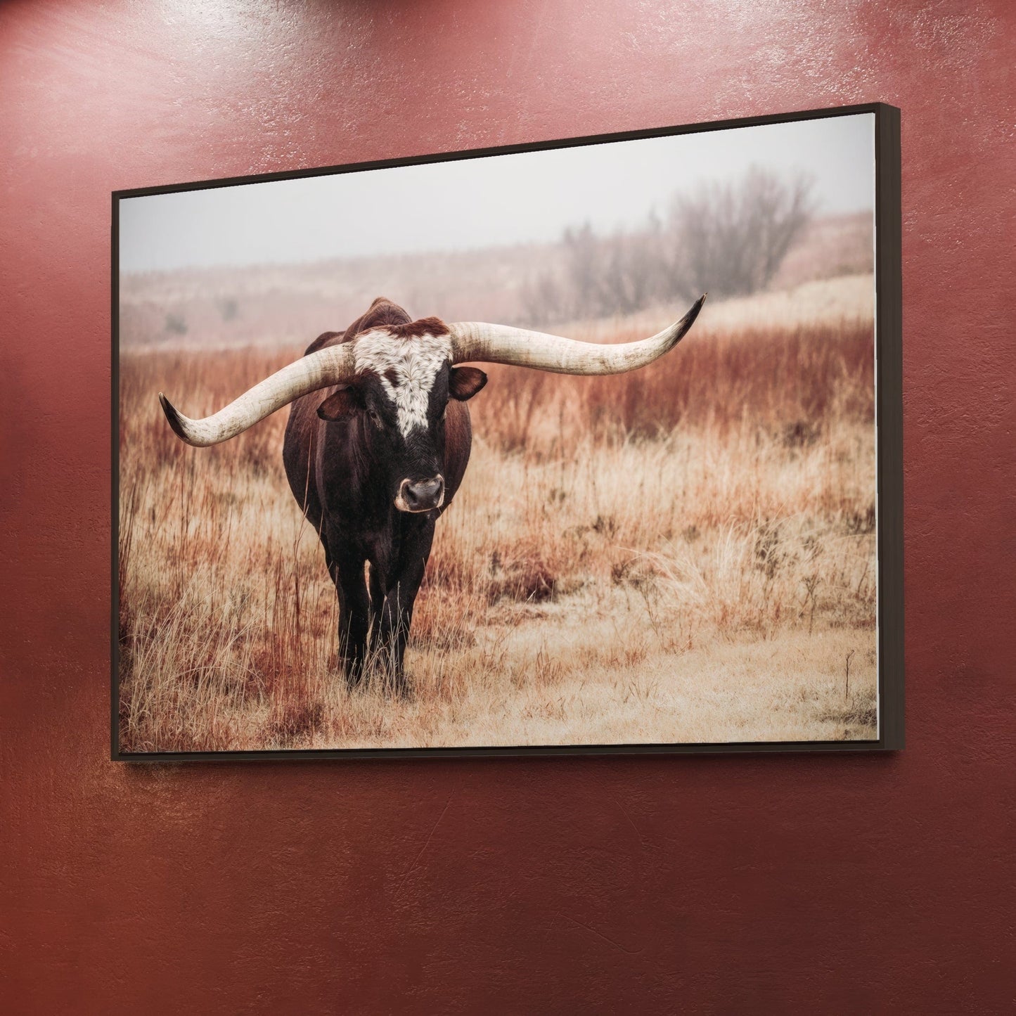 Texas Longhorn Bull Canvas Print Wall Art Teri James Photography