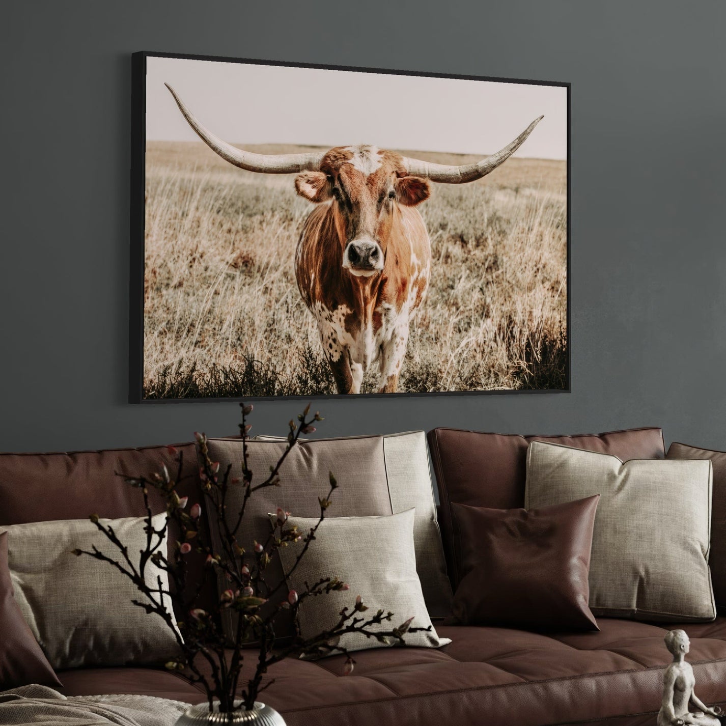 Texas Longhorn Canvas Wall Art - Teri James Photography