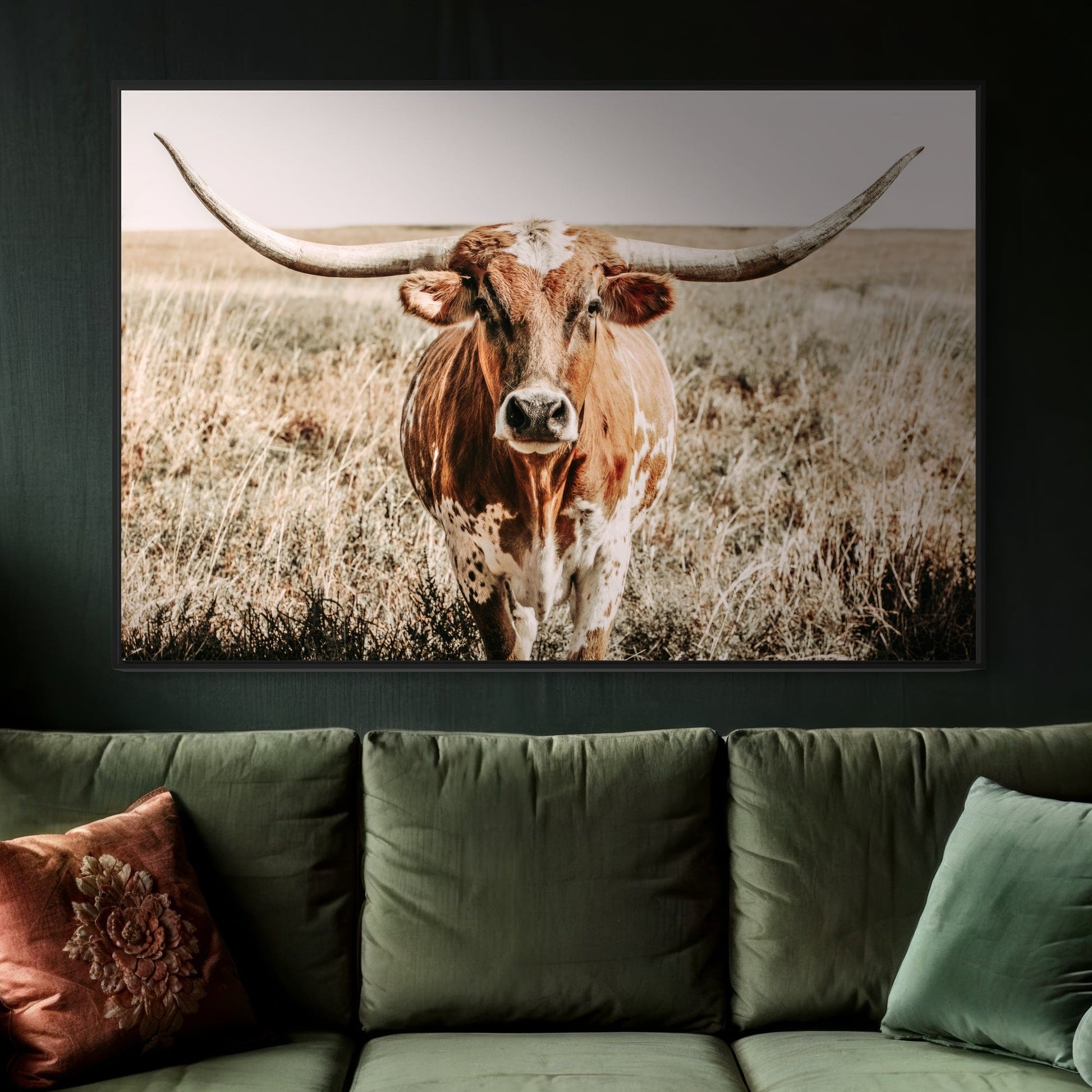 Texas Longhorn Canvas Wall Art Wall Art Teri James Photography