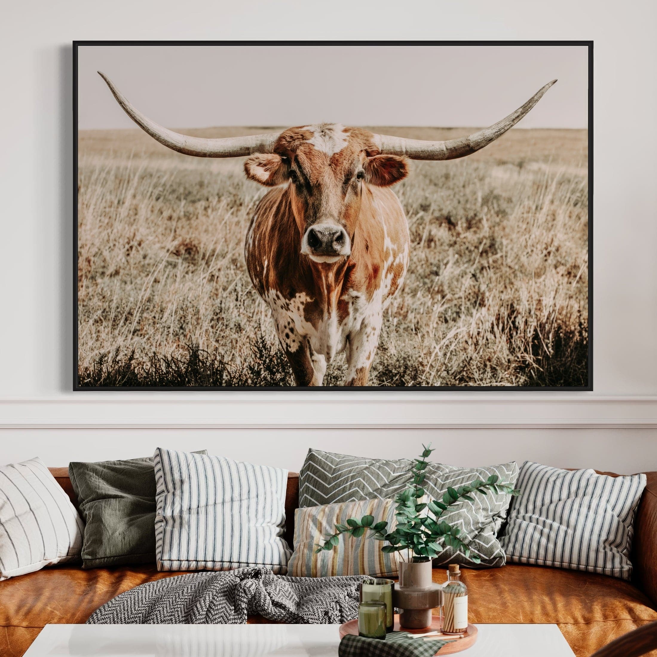 Captivating Longhorn Canvas Wall Decor: A Guide to Western Elegance