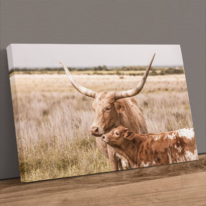 Texas Longhorn Nursery Decor Canvas-Unframed / 12 x 18 Inches Wall Art Teri James Photography