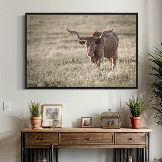 Texas Longhorn Wall Art Canvas Print Wall Art Teri James Photography