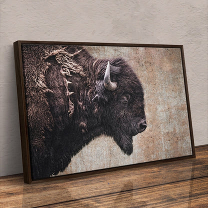 Western Decor Bison Painting Wall Art Teri James Photography