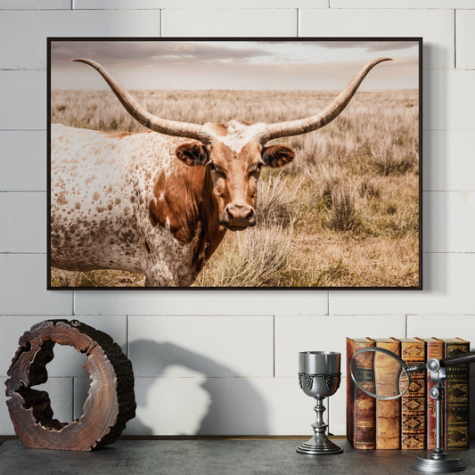 Western Decor Texas Longhorn Canvas Art Wall Art Teri James Photography