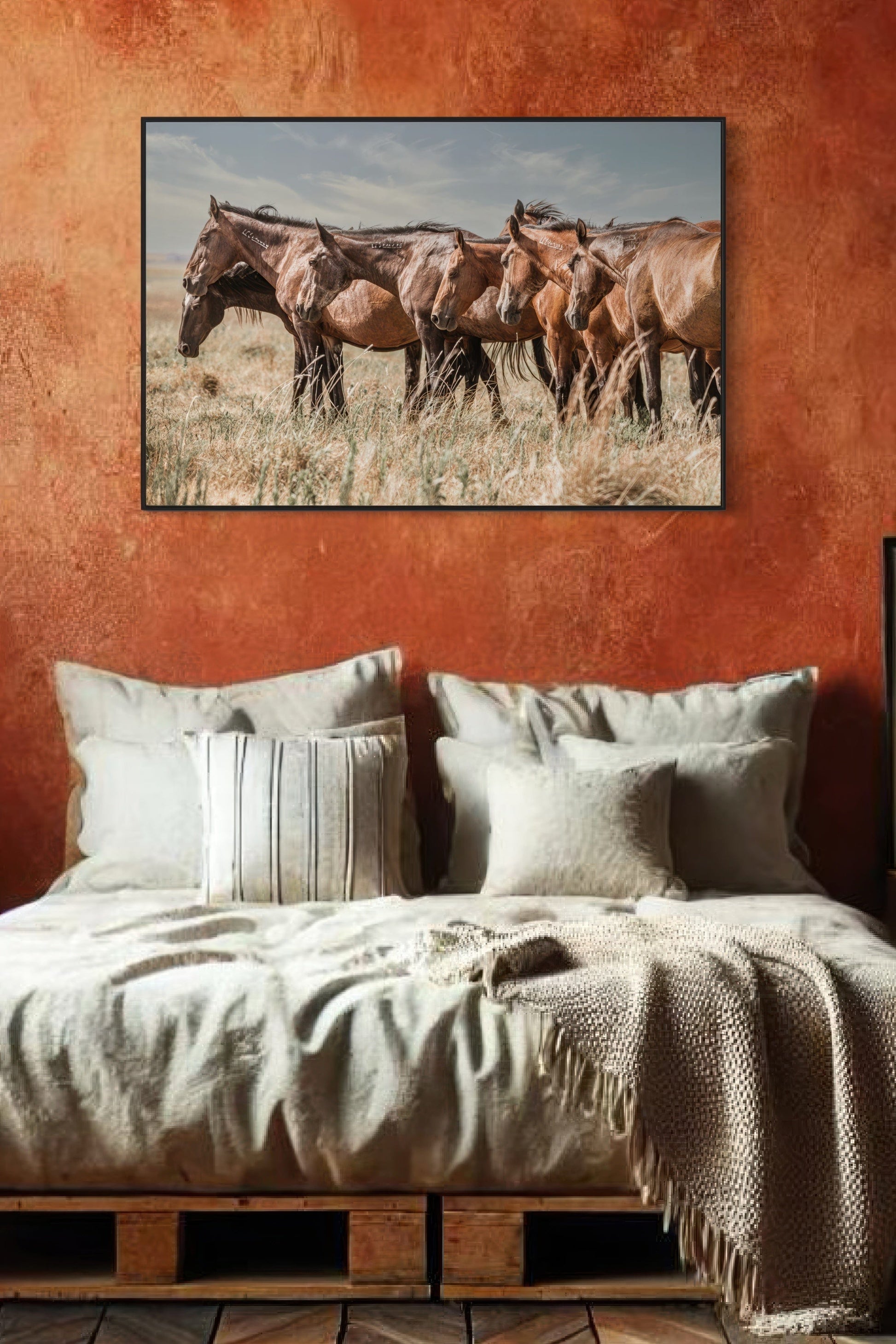 Western Decor Wild Horse Canvas Print Wall Art Teri James Photography