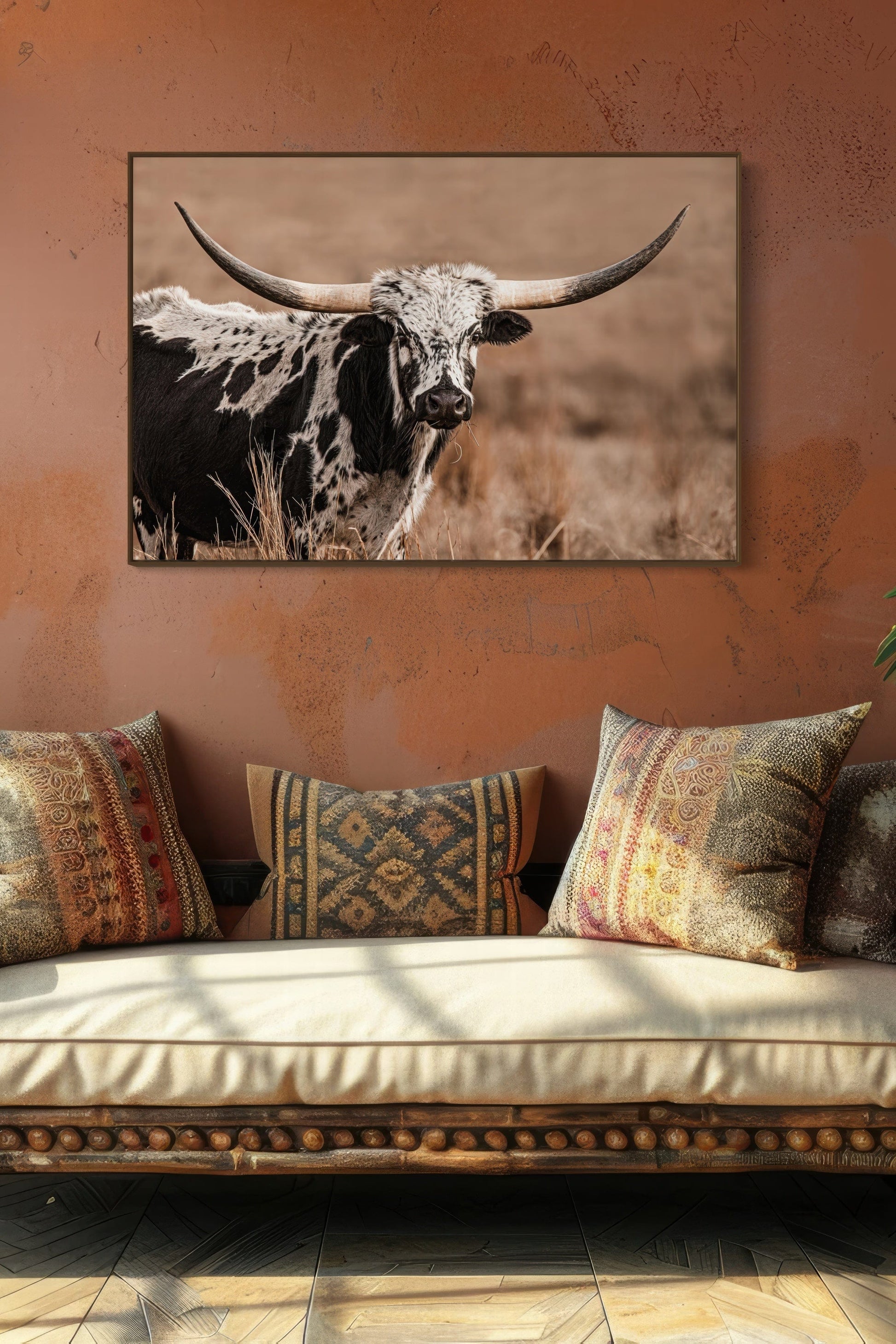 Western Themed Home Decor - Longhorn Wall Art Wall Art Teri James Photography