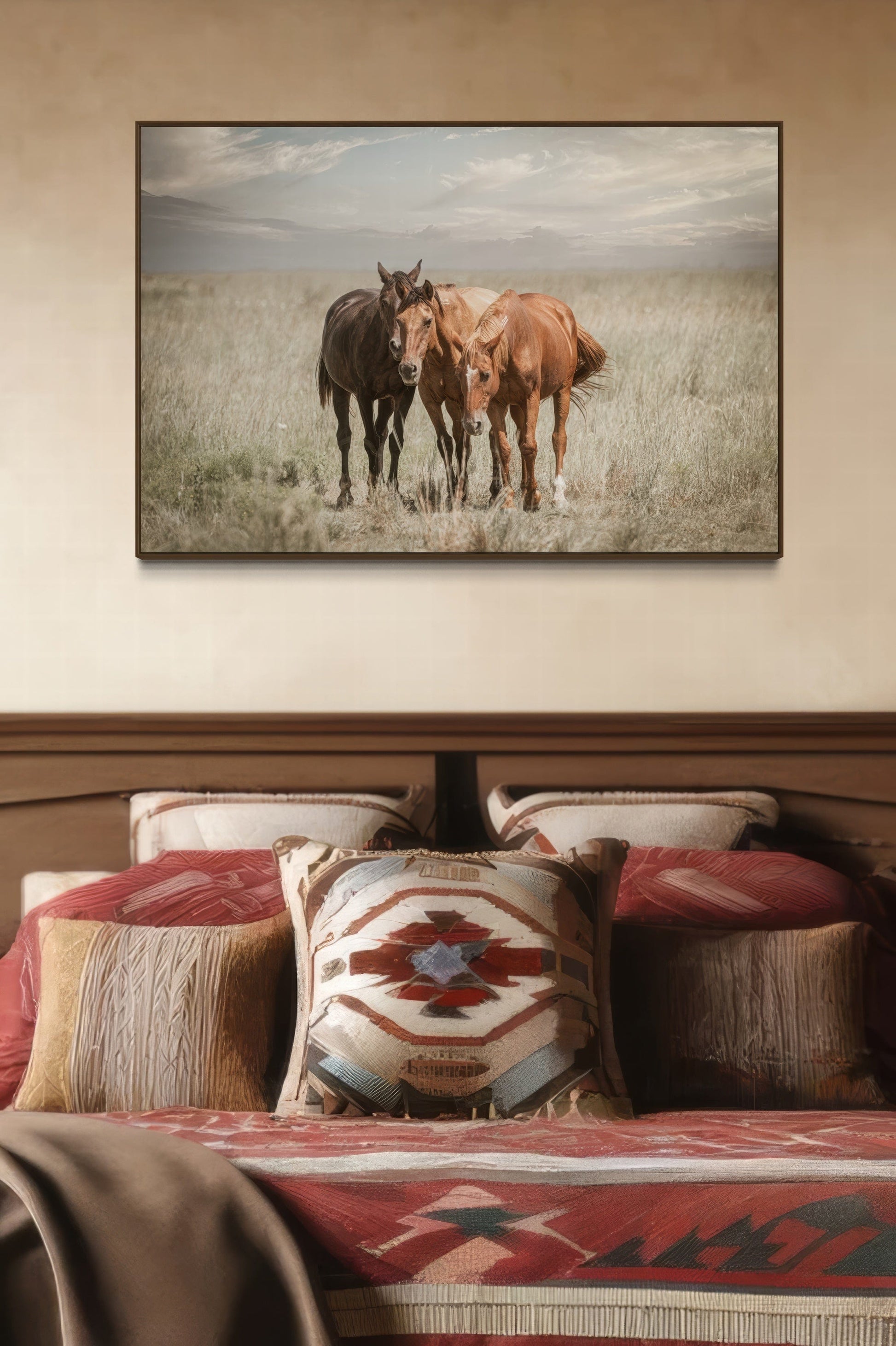 Western Wall Art Wild Horses on the Osage Wall Art Teri James Photography