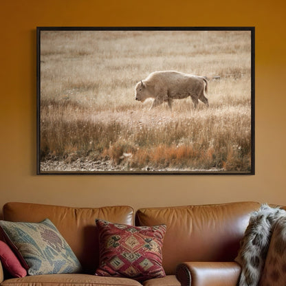 White Bison Canvas Print for Western Home Decor Wall Art Teri James Photography