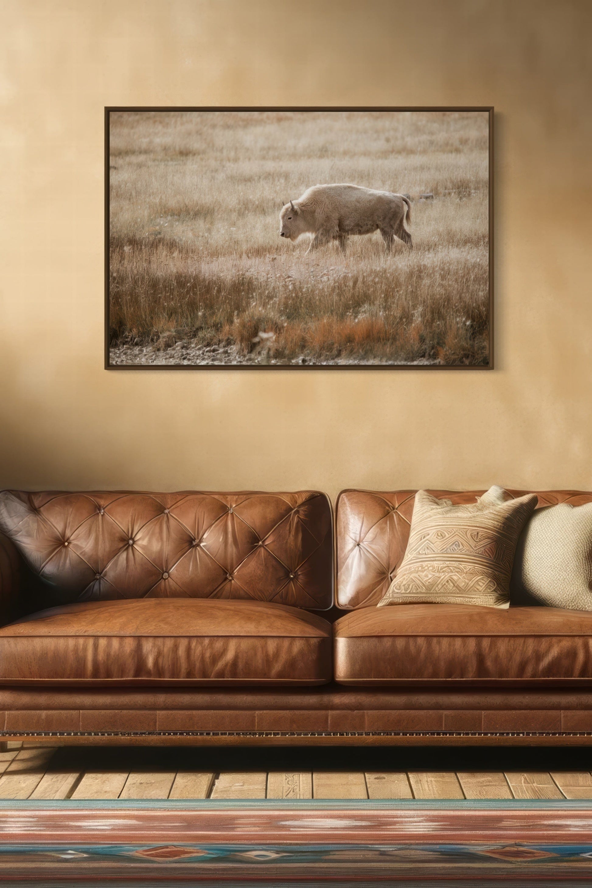 White Bison Canvas Print Wall Art Teri James Photography