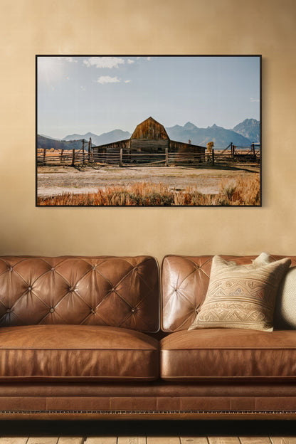 Wyoming Wall Art - Moulton Barn in Grand Tetons Wall Art Teri James Photography